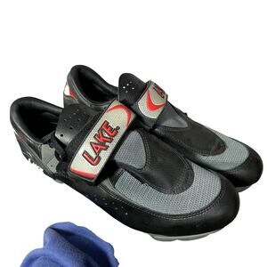 NIB Lake CX115 Trainers Shoes with VP cleats components black gray men's 12.5